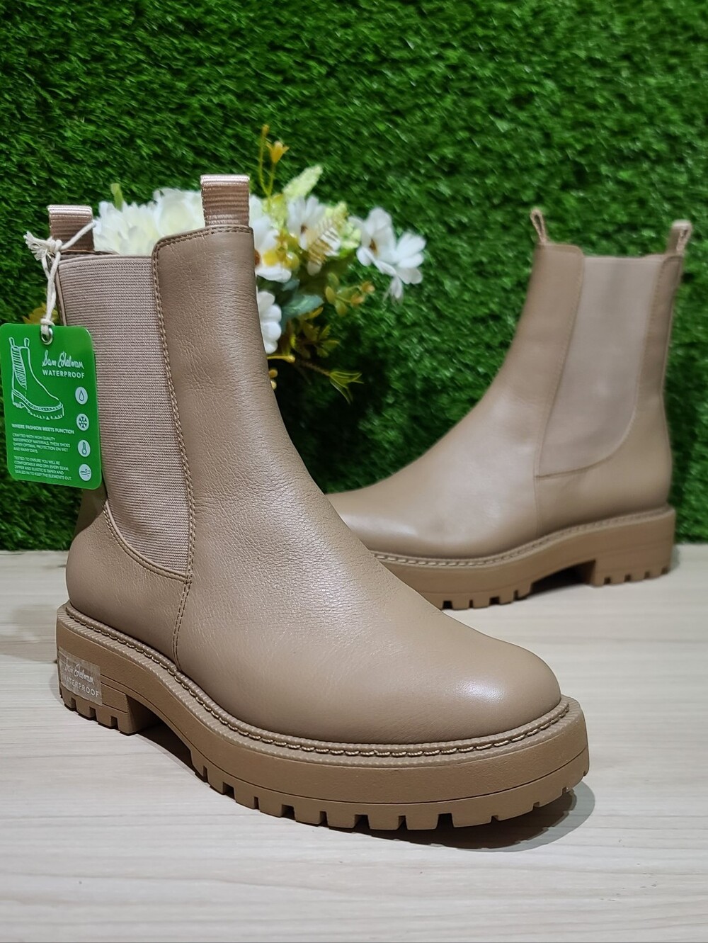 Sam Edelman Laguna Chelsea Boots / Cedarwood Leather US Women's 8 NEW